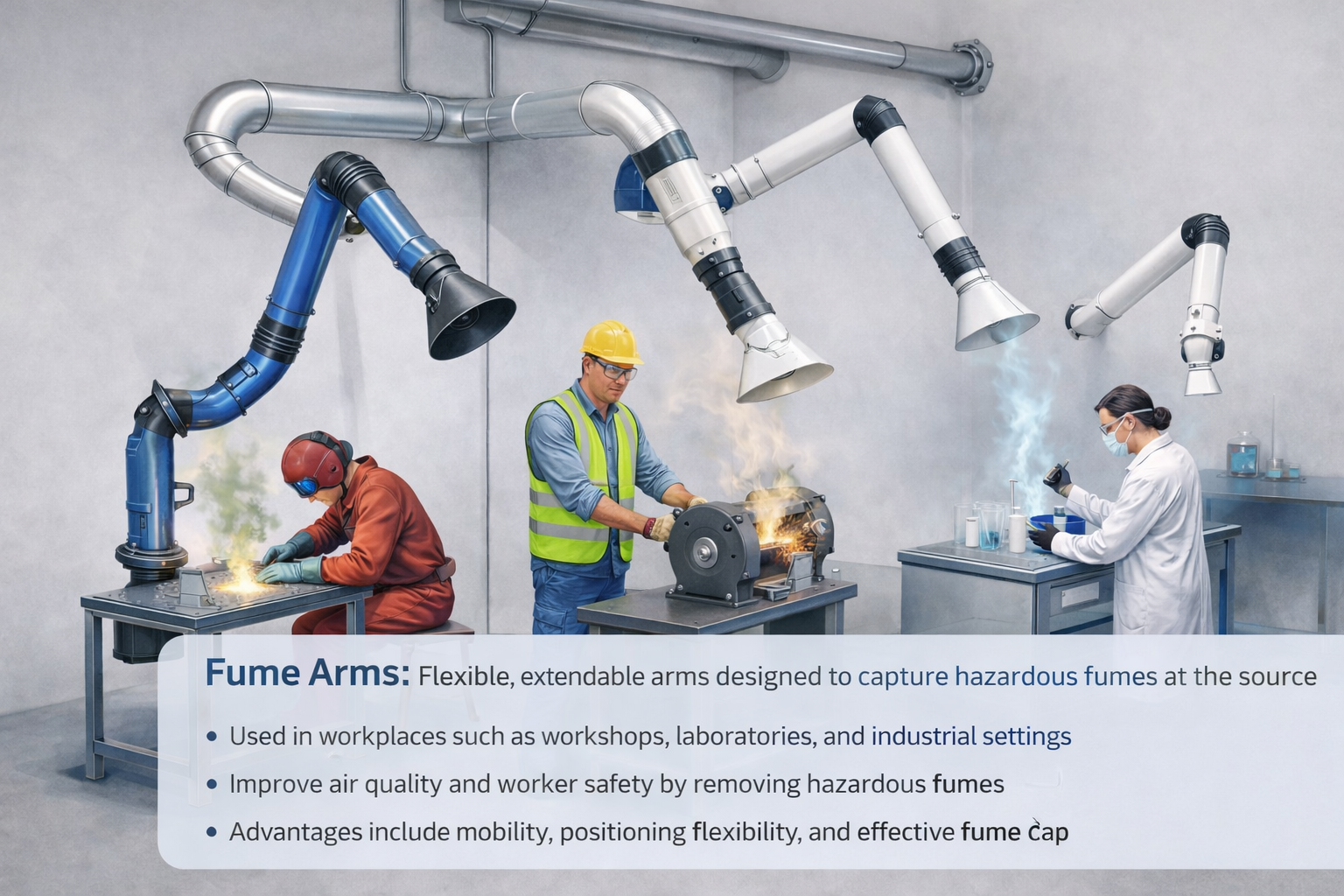 Fume Arm · Arm configuration