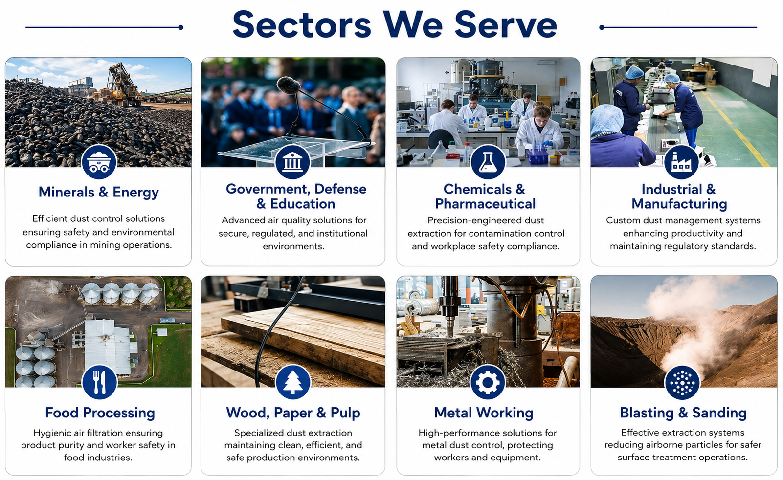 Sectors we serve